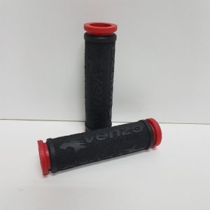 puños bicicleta colores rojo y negro