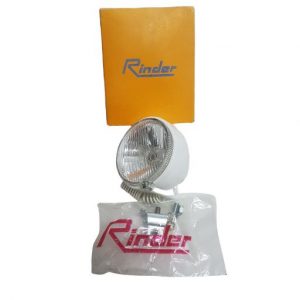 faro bicicleta antigua color blanco rinder