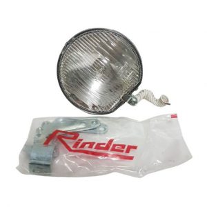 faro bicicleta antigua cromado redondo