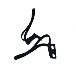 Juego de calapies de plastico color negro