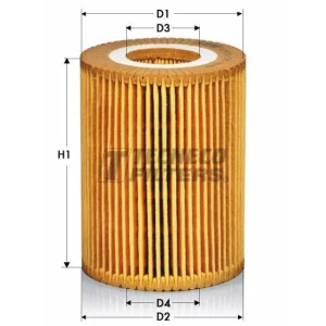 Filtro de aceite con equivalencia a MANN HU710X, BOSH 1457429194