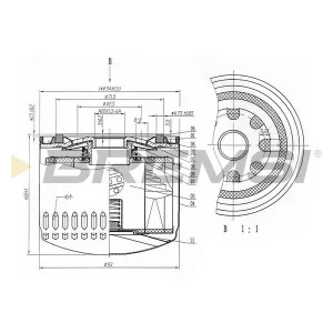 Filtro de aceite con equivalencia a MANN W811/80, BILSTEIN 27155
