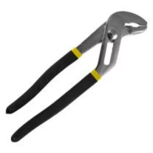 Alicate de Pinza Ajustable . Acero de alta resistencia, mangos ergonómicos antideslizantes y mecanismo de ajuste preciso. Ideal para trabajos de fontanería y mecánica.